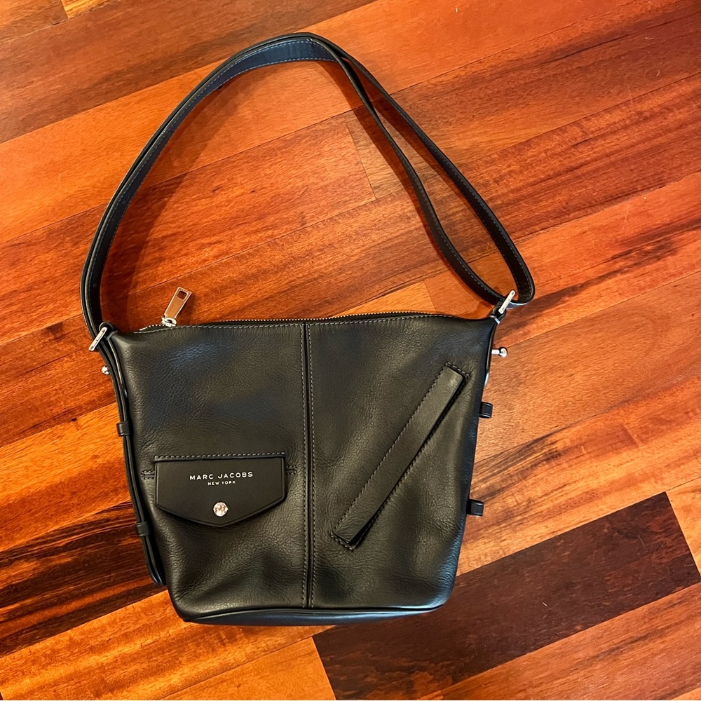 Marc Jacobs Mini Sling Convertible Crossbody Black Leather